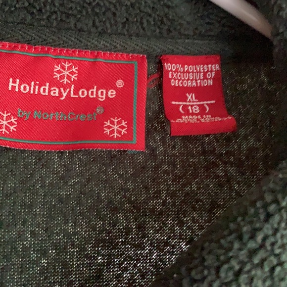 Vintage Christmas zip up sweater - Picture 2 of 2